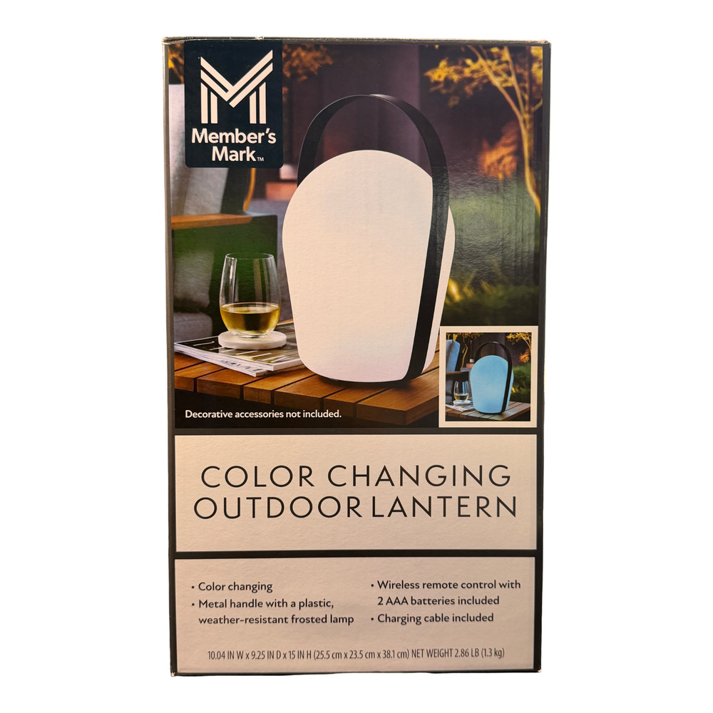 Member's Mark Color Changing Outdoor Lantern